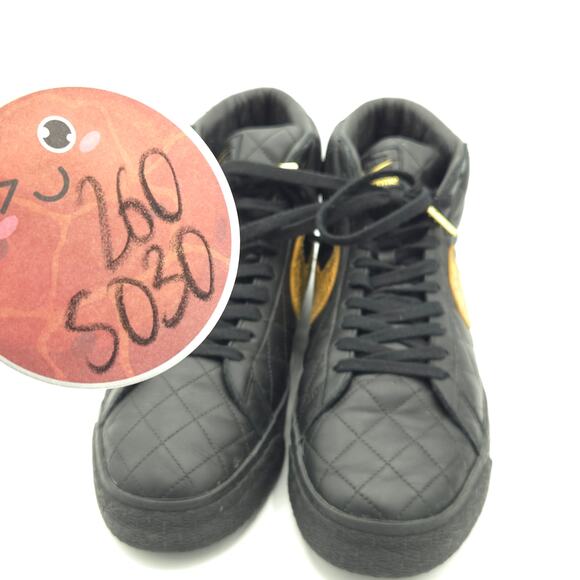 Nike SB Zoom Blazer Mid QS x Supreme Black Snakeskin Men\'s Size 10.5 DV5078-001